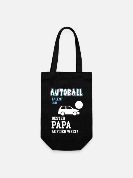 Autoball Bester Papa Vater Vatertag Geburtstag - Geschenkbeutel für Flaschen - Schwarz
