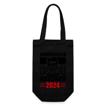 Junggesellen Abschied 2024 - Geschenkbeutel für Flaschen - Schwarz - Vorne
