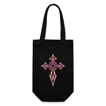Croix gothique Y2K Emo Cross Esthétique gothique - Sac à bouteille - noir - Devant