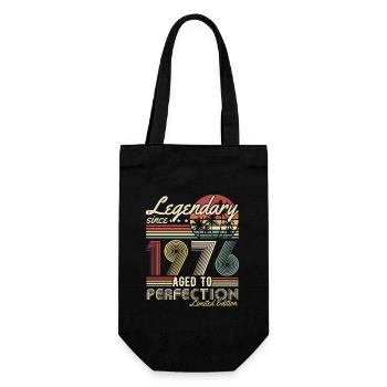 Légendaire depuis 1976 Cadeau d’anniversaire vintage - Sac à bouteille - noir - Devant