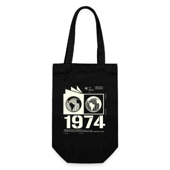 Vintage, 1974, Rétro, Cadeau d’anniversaire, 1974 - Sac à bouteille - noir - Devant