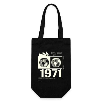 Cadeau d’anniversaire rétro vintage 1971 1971 - Sac à bouteille - noir - Devant