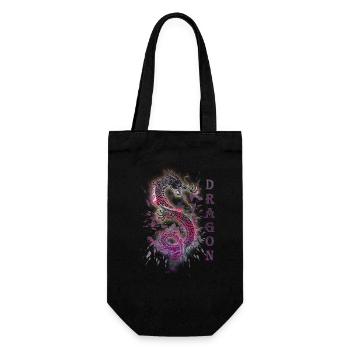 DRAGON DRACHE - Geschenkbeutel für Flaschen - Schwarz - Vorne