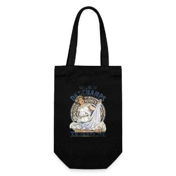 Alfons Mucha - bleu Deschamps en vente ici - Geschenkbeutel für Flaschen - Schwarz - Vorne
