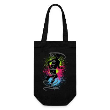 Running Sport Jogger Runner Racing Running Jogging - Gift Bag for Bottles - black - Front