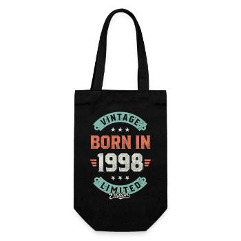 Millésime né en 1998 - Sac à bouteille - noir - Devant