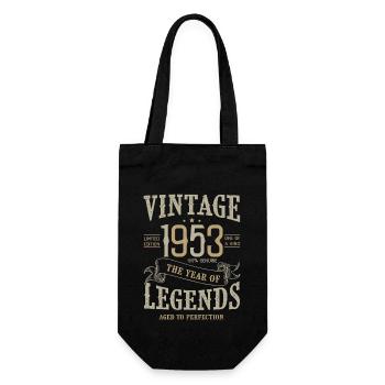 1953 vintage anniversary born legends 1953 - Gift Bag for Bottles - black - Front