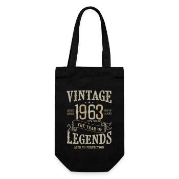 1963 Jahrgangsjubiläum Born Legends 1963 - Geschenkbeutel für Flaschen - Schwarz - Vorne
