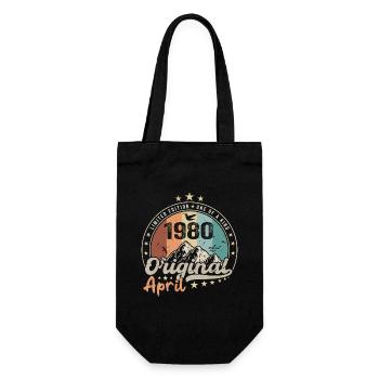 1980 Avril 1980 Anniversaire Avril 1980 Avril - Sac à bouteille - noir - Devant