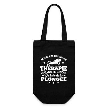 J'ai juste besoin de faire de la plongée - Sac à bouteille - noir - Devant