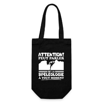 Parler de la spéléologie à tout moment - Sac à bouteille - noir - Devant