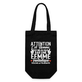 Cet homme est déjà pris par une femme fantastique - Sac à bouteille - noir - Devant