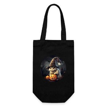 Halloween Häschen - Geschenkbeutel für Flaschen - Schwarz - Vorne
