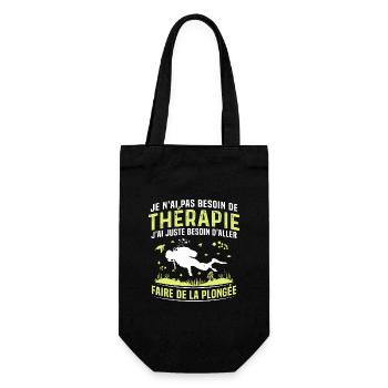 j'ai juste besoin d'aller faire de la plongée - Sac à bouteille - noir - Devant