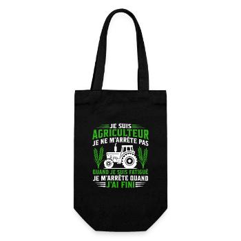 Je suis agriculteur Humour tracteur agriculteur - Sac à bouteille - noir - Devant