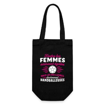 les meilleures deviennent handballeuses - Sac à bouteille - noir - Devant