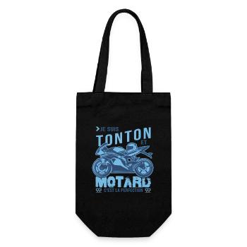 motard parfait tonton parfait oncle - Sac à bouteille - noir - Devant