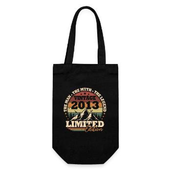 2013 Vintage Rétro Cadeau d’anniversaire 10 ans - Sac à bouteille - noir - Devant