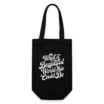 Quel beau monde cela pourrait être - Sac à bouteille - noir - Devant