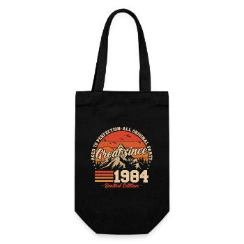 Great since 1984 - Vintage Birthday Gift - Gift Bag for Bottles - black - Front