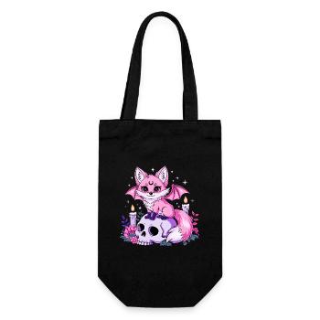 Animal Kawaii Pastel Goth Aaesthetic - Gift Bag for Bottles - black - Front