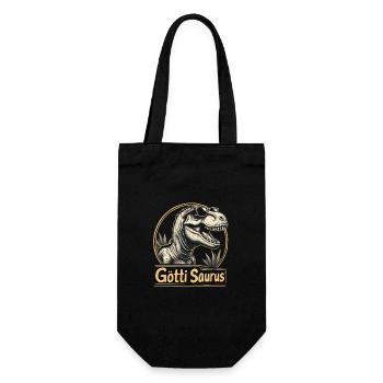 Godfather Saurus - Gift Bag for Bottles - black - Front