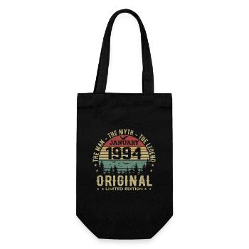 Cadeau D'anniversaire 31 ans, Nées En Janvier 1994 - Sac à bouteille - noir - Devant