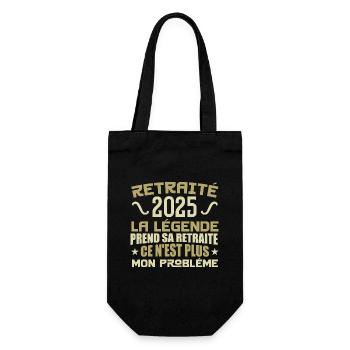 Humour Cadeau Retraité 2025, Retraité En 2025 - Sac à bouteille - noir - Devant