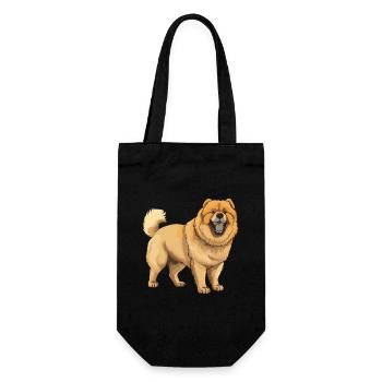 Chow Chow Dog - Gift Bag for Bottles - black - Front