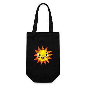 Cosmic Sun - Gift Bag for Bottles - black - Front