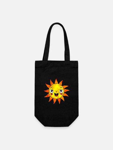 Soleil cosmique - Sac à bouteille - noir