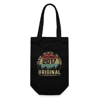 Anniversaire Original 2017 - Cadeau Septembre 2017 - Sac à bouteille - noir - Devant