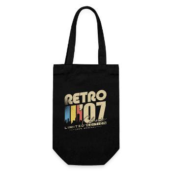 Rétro 2007 Vintage Cadeau d’anniversaire - Sac à bouteille - noir - Devant