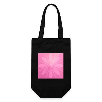 Pink Flower Beautiful Gift - Gift Bag for Bottles - black - Front