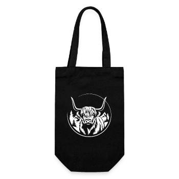 Love My Highlands - Highland Graphic - Gift Bag for Bottles - black - Front