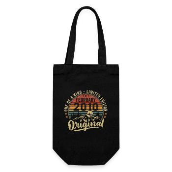 Cadeau Anniversaire Février 2010 Cool Février 2010 - Sac à bouteille - noir - Devant