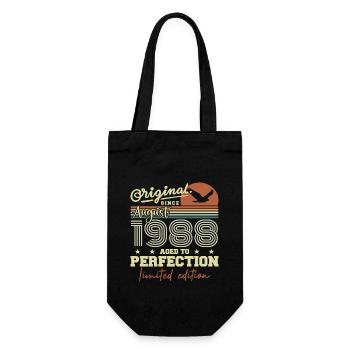 August 1988 Birthday August 1988 Vintage August 1988 - Gift Bag for Bottles - black - Front