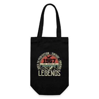 Anniversaire 1967 Vintage 1967 Rétro - Né en 1967 - Sac à bouteille - noir - Devant