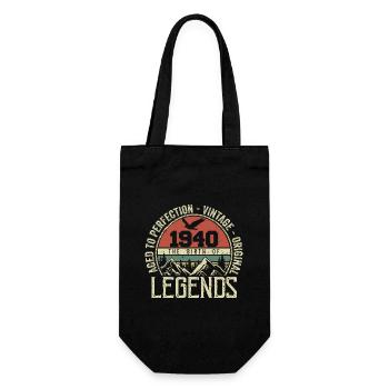 Anniversaire 1940 Vintage 1940 Rétro - Né en 1940 - Sac à bouteille - noir - Devant