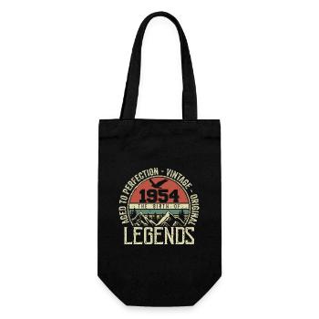 Anniversaire 1954 Vintage 1954 Rétro - Né en 1954 - Sac à bouteille - noir - Devant