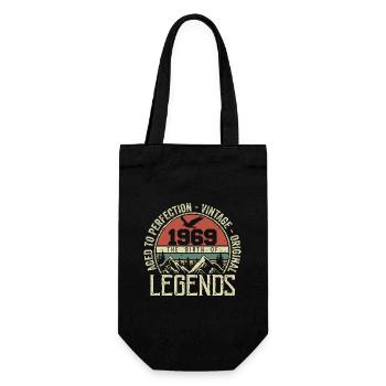 Geburtstag 1969 Jahrgang 1969 Retro - Jahrgang 1969 - Geschenkbeutel für Flaschen - Schwarz - Vorne