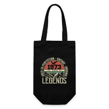 Anniversaire 1973 Vintage 1973 Rétro - Né en 1973 - Sac à bouteille - noir - Devant