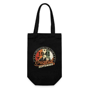 Cadeau D'anniversaire Vintage Né en Septembre 1941 - Sac à bouteille - noir - Devant