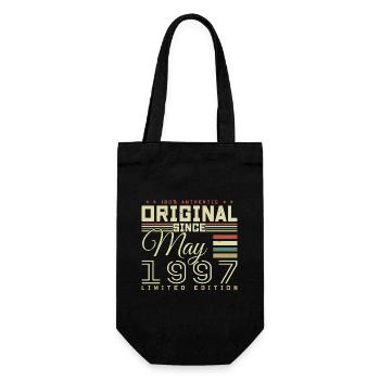 Gift Anniversaire Mai 1997, Gift May 1997 - Geschenkbeutel für Flaschen - Schwarz - Vorne