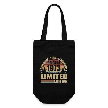 1973 Anniversaire 1973 tenue vintage 1973 Chemise - Sac à bouteille - noir - Devant
