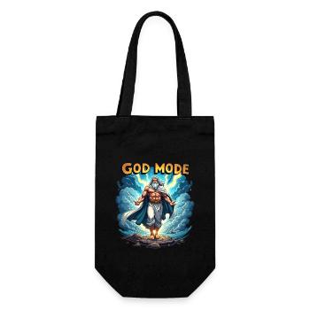 God Mode - Zeus in the Clouds - Gift Bag for Bottles - black - Front