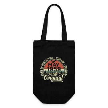 May 1959 Birthday May 1959 May 1959 - Gift Bag for Bottles - black - Front