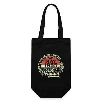 May 1955 Birthday May 1955 May 1955 - Gift Bag for Bottles - black - Front
