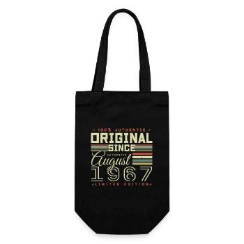 Août 1967 Retro Août 1967 Août 1967 Anniversaire - Sac à bouteille - noir - Devant