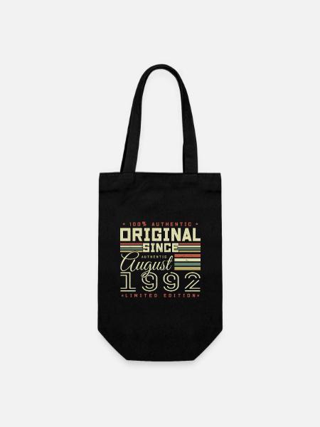 Août 1992 Retro Août 1992 Août 1992 Anniversaire - Sac à bouteille - noir